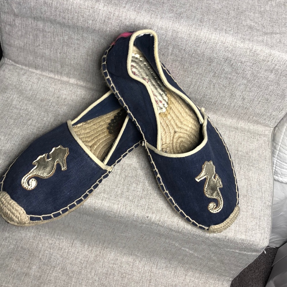 Lilly Pulitzer Seahorse Espadrilles Flats